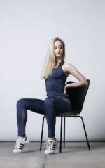 RESORT CROSS BACK TOP NAVY